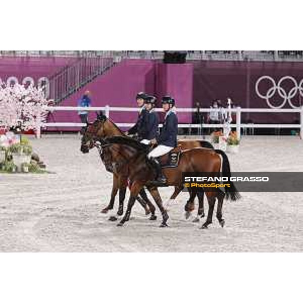 Tokyo 2020 Olympic Games - Show Jumping Team 1st Qualifier - Team Sweden: Henrik von Eckermann, Malin Baryard, Peder Fredricson - Gold Medal Tokyo, Equestrian Park - 07 August 2021 Ph. Stefano Grasso