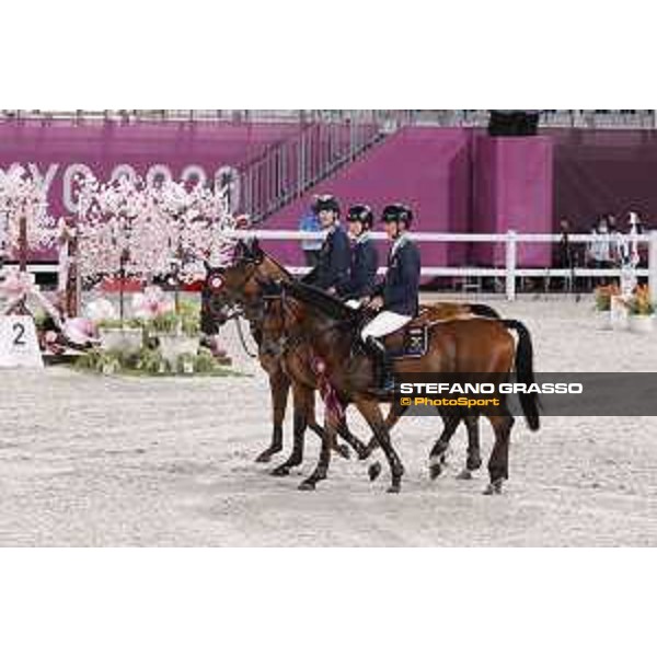 Tokyo 2020 Olympic Games - Show Jumping Team 1st Qualifier - Team Sweden: Henrik von Eckermann, Malin Baryard, Peder Fredricson - Gold Medal Tokyo, Equestrian Park - 07 August 2021 Ph. Stefano Grasso
