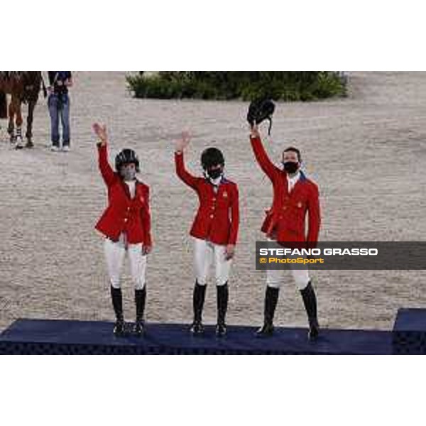 Tokyo 2020 Olympic Games - Show Jumping Team 1st Qualifier - Team USA: Laura Kraut, Jessica Springsteen, McLain Ward - Silver Medal Tokyo, Equestrian Park - 07 August 2021 Ph. Stefano Grasso