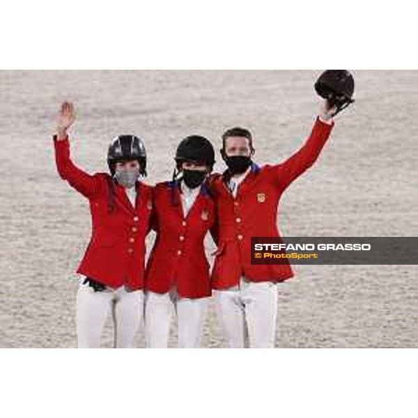 Tokyo 2020 Olympic Games - Show Jumping Team 1st Qualifier - Team USA: Laura Kraut, Jessica Springsteen, McLain Ward - Silver Medal Tokyo, Equestrian Park - 07 August 2021 Ph. Stefano Grasso
