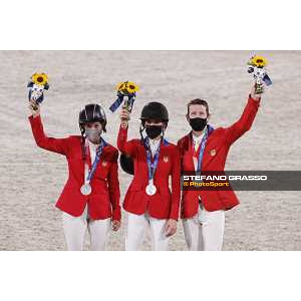 Tokyo 2020 Olympic Games - Show Jumping Team 1st Qualifier - Team USA: Laura Kraut, Jessica Springsteen, McLain Ward - Silver Medal Tokyo, Equestrian Park - 07 August 2021 Ph. Stefano Grasso