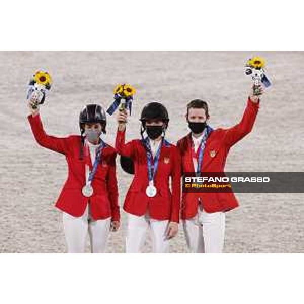 Tokyo 2020 Olympic Games - Show Jumping Team 1st Qualifier - Team USA: Laura Kraut, Jessica Springsteen, McLain Ward - Silver Medal Tokyo, Equestrian Park - 07 August 2021 Ph. Stefano Grasso