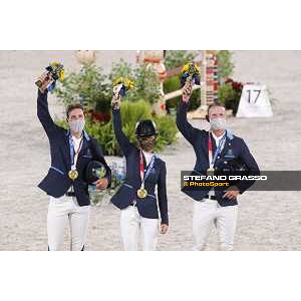 Tokyo 2020 Olympic Games - Show Jumping Team 1st Qualifier - Team Sweden: Henrik von Eckermann, Malin Baryard, Peder Fredricson - Gold Medal Tokyo, Equestrian Park - 07 August 2021 Ph. Stefano Grasso