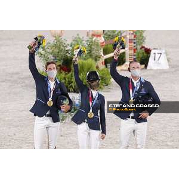 Tokyo 2020 Olympic Games - Show Jumping Team 1st Qualifier - Team Sweden: Henrik von Eckermann, Malin Baryard, Peder Fredricson - Gold Medal Tokyo, Equestrian Park - 07 August 2021 Ph. Stefano Grasso