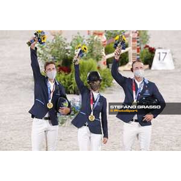 Tokyo 2020 Olympic Games - Show Jumping Team 1st Qualifier - Team Sweden: Henrik von Eckermann, Malin Baryard, Peder Fredricson - Gold Medal Tokyo, Equestrian Park - 07 August 2021 Ph. Stefano Grasso