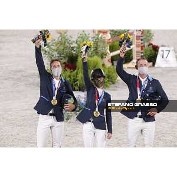 Tokyo 2020 Olympic Games - Show Jumping Team 1st Qualifier - Team Sweden: Henrik von Eckermann, Malin Baryard, Peder Fredricson - Gold Medal Tokyo, Equestrian Park - 07 August 2021 Ph. Stefano Grasso