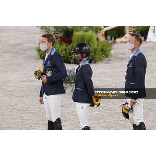 Tokyo 2020 Olympic Games - Show Jumping Team 1st Qualifier - Team Sweden: Henrik von Eckermann, Malin Baryard, Peder Fredricson - Gold Medal Tokyo, Equestrian Park - 07 August 2021 Ph. Stefano Grasso