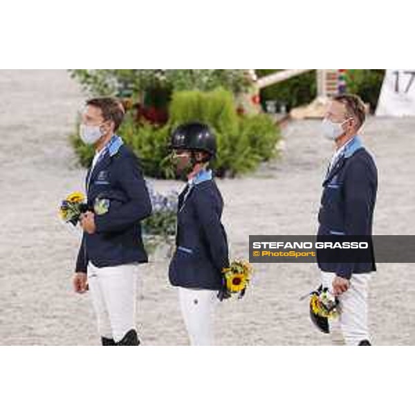 Tokyo 2020 Olympic Games - Show Jumping Team 1st Qualifier - Team Sweden: Henrik von Eckermann, Malin Baryard, Peder Fredricson - Gold Medal Tokyo, Equestrian Park - 07 August 2021 Ph. Stefano Grasso
