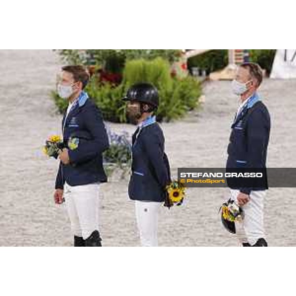 Tokyo 2020 Olympic Games - Show Jumping Team 1st Qualifier - Team Sweden: Henrik von Eckermann, Malin Baryard, Peder Fredricson - Gold Medal Tokyo, Equestrian Park - 07 August 2021 Ph. Stefano Grasso