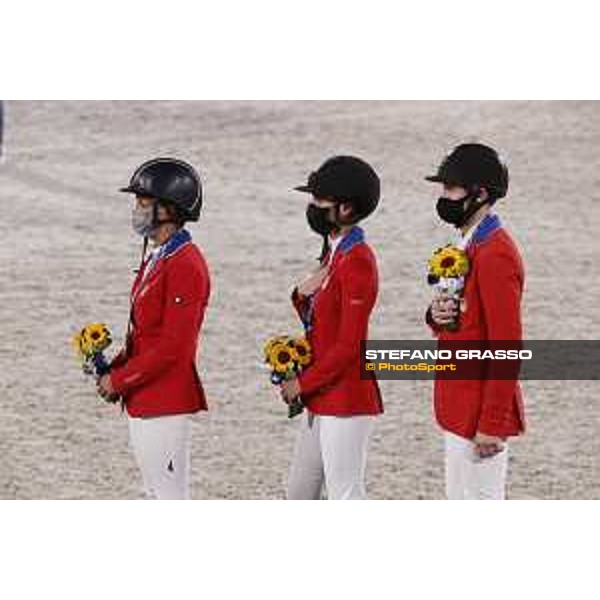 Tokyo 2020 Olympic Games - Show Jumping Team 1st Qualifier - Team USA: Laura Kraut, Jessica Springsteen, McLain Ward - Silver Medal Tokyo, Equestrian Park - 07 August 2021 Ph. Stefano Grasso
