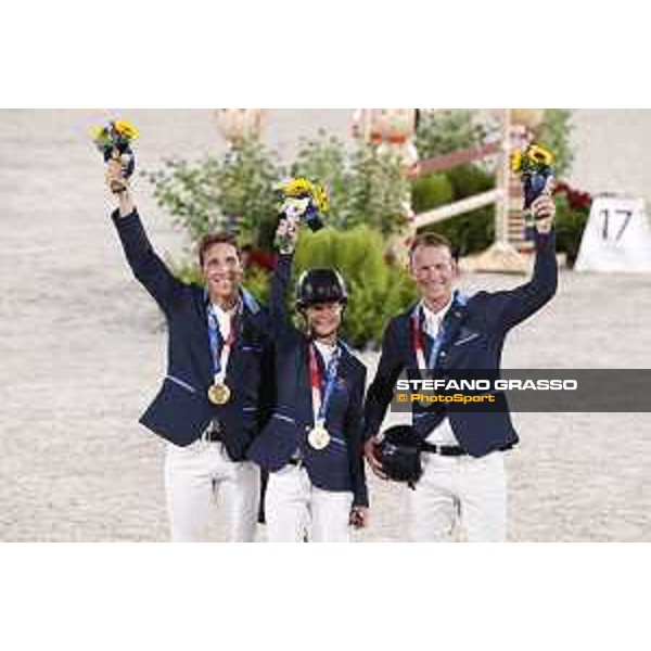 Tokyo 2020 Olympic Games - Show Jumping Team 1st Qualifier - Team Sweden: Henrik von Eckermann, Malin Baryard, Peder Fredricson - Gold Medal Tokyo, Equestrian Park - 07 August 2021 Ph. Stefano Grasso