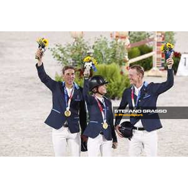 Tokyo 2020 Olympic Games - Show Jumping Team 1st Qualifier - Team Sweden: Henrik von Eckermann, Malin Baryard, Peder Fredricson - Gold Medal Tokyo, Equestrian Park - 07 August 2021 Ph. Stefano Grasso