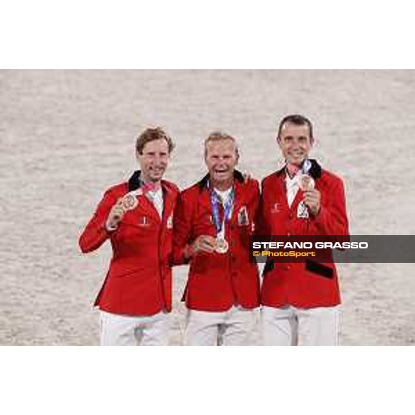 Tokyo 2020 Olympic Games - Show Jumping Team 1st Qualifier - Team Belgium: Pieter Devos, Jerome Guery, Gregory Wathelet - Bronze Medal Tokyo, Equestrian Park - 07 August 2021 Ph. Stefano Grasso