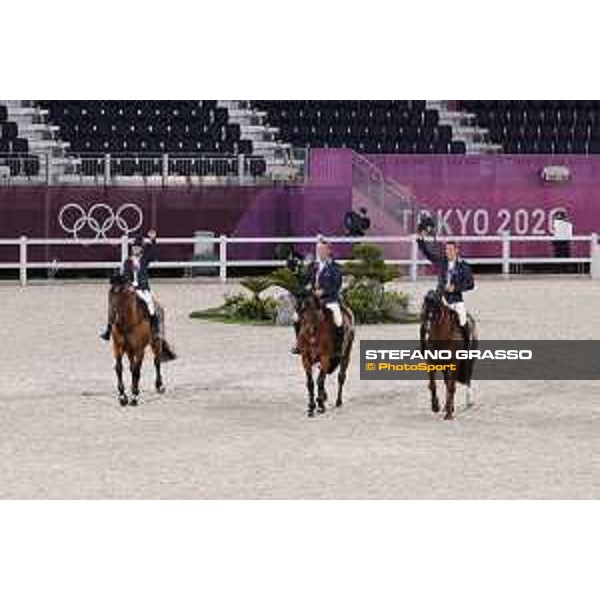 Tokyo 2020 Olympic Games - Show Jumping Team 1st Qualifier - Team Sweden: Henrik von Eckermann, Malin Baryard, Peder Fredricson - Gold Medal Tokyo, Equestrian Park - 07 August 2021 Ph. Stefano Grasso