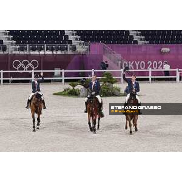 Tokyo 2020 Olympic Games - Show Jumping Team 1st Qualifier - Team Sweden: Henrik von Eckermann, Malin Baryard, Peder Fredricson - Gold Medal Tokyo, Equestrian Park - 07 August 2021 Ph. Stefano Grasso