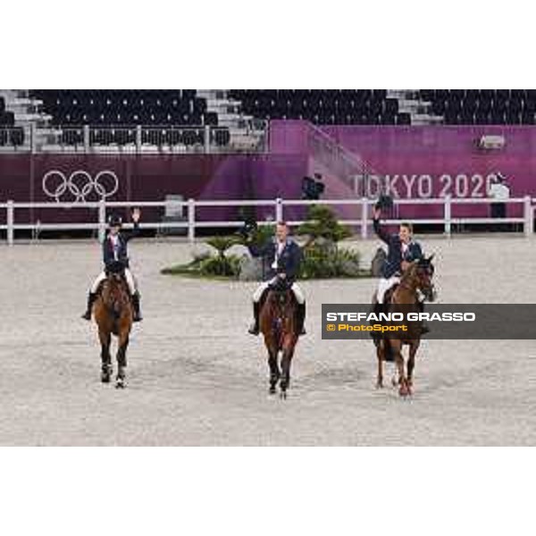 Tokyo 2020 Olympic Games - Show Jumping Team 1st Qualifier - Team Sweden: Henrik von Eckermann, Malin Baryard, Peder Fredricson - Gold Medal Tokyo, Equestrian Park - 07 August 2021 Ph. Stefano Grasso
