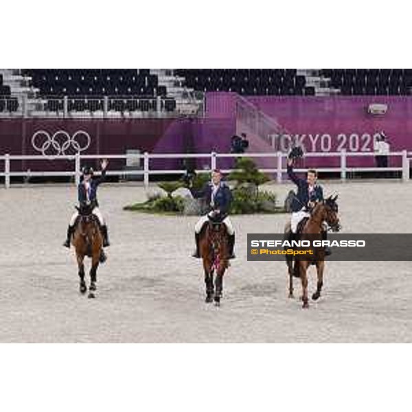 Tokyo 2020 Olympic Games - Show Jumping Team 1st Qualifier - Team Sweden: Henrik von Eckermann, Malin Baryard, Peder Fredricson - Gold Medal Tokyo, Equestrian Park - 07 August 2021 Ph. Stefano Grasso