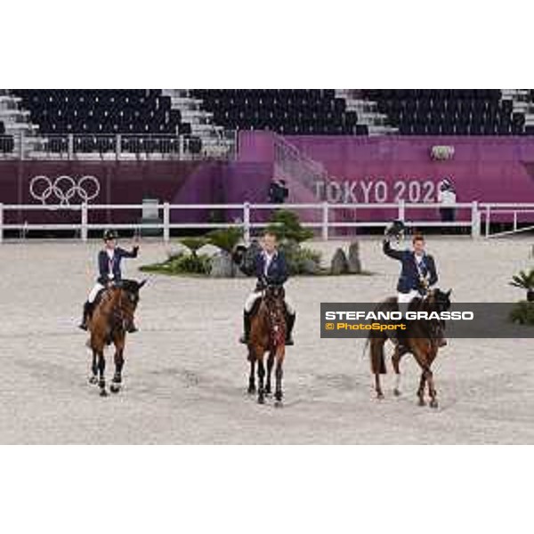 Tokyo 2020 Olympic Games - Show Jumping Team 1st Qualifier - Team Sweden: Henrik von Eckermann, Malin Baryard, Peder Fredricson - Gold Medal Tokyo, Equestrian Park - 07 August 2021 Ph. Stefano Grasso