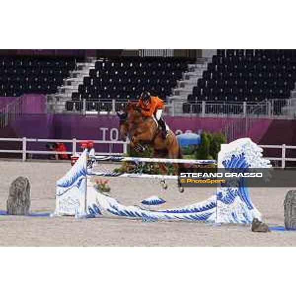 Tokyo 2020 Olympic Games - Show Jumping Team 1st Qualifier - Harrie Smolders on Bingo du Parc Tokyo, Equestrian Park - 07 August 2021 Ph. Stefano Grasso