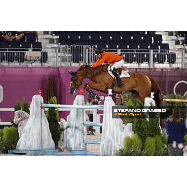 Tokyo 2020 Olympic Games - Show Jumping Team 1st Qualifier - Harrie Smolders on Bingo du Parc Tokyo, Equestrian Park - 07 August 2021 Ph. Stefano Grasso