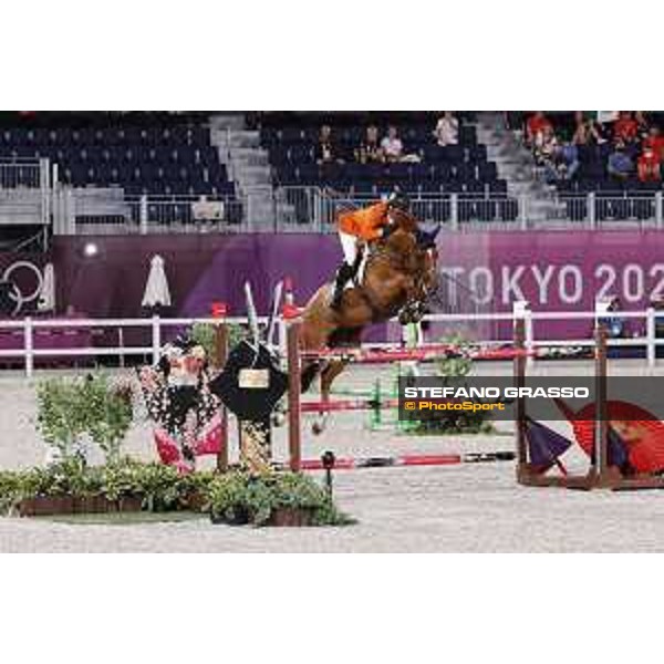 Tokyo 2020 Olympic Games - Show Jumping Team 1st Qualifier - Harrie Smolders on Bingo du Parc Tokyo, Equestrian Park - 07 August 2021 Ph. Stefano Grasso