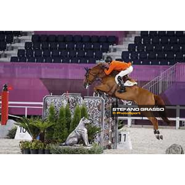 Tokyo 2020 Olympic Games - Show Jumping Team 1st Qualifier - Harrie Smolders on Bingo du Parc Tokyo, Equestrian Park - 07 August 2021 Ph. Stefano Grasso