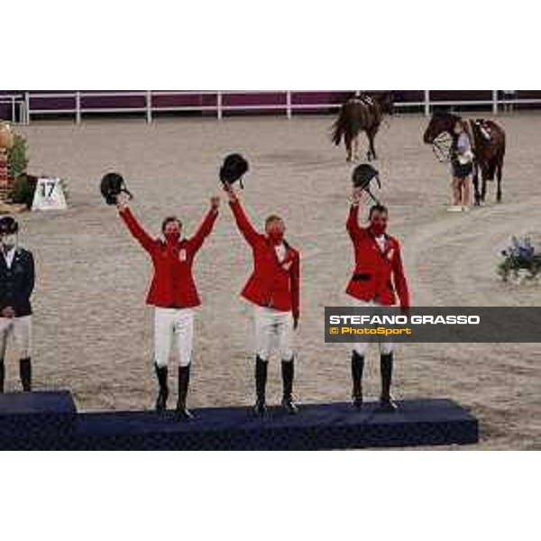 Tokyo 2020 Olympic Games - Show Jumping Team 1st Qualifier - Team Belgium: Pieter Devos, Jerome Guery, Gregory Wathelet - Bronze Medal Tokyo, Equestrian Park - 07 August 2021 Ph. Stefano Grasso