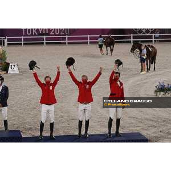 Tokyo 2020 Olympic Games - Show Jumping Team 1st Qualifier - Team Belgium: Pieter Devos, Jerome Guery, Gregory Wathelet - Bronze Medal Tokyo, Equestrian Park - 07 August 2021 Ph. Stefano Grasso
