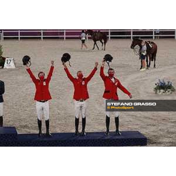 Tokyo 2020 Olympic Games - Show Jumping Team 1st Qualifier - Team Belgium: Pieter Devos, Jerome Guery, Gregory Wathelet - Bronze Medal Tokyo, Equestrian Park - 07 August 2021 Ph. Stefano Grasso