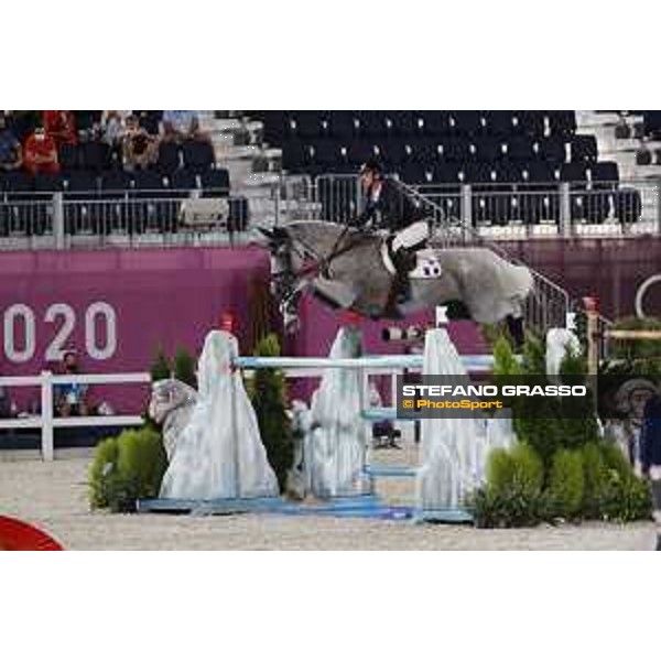 Tokyo 2020 Olympic Games - Show Jumping Team 1st Qualifier - Mathieu Billot on Quel Filou 13 Tokyo, Equestrian Park - 07 August 2021 Ph. Stefano Grasso