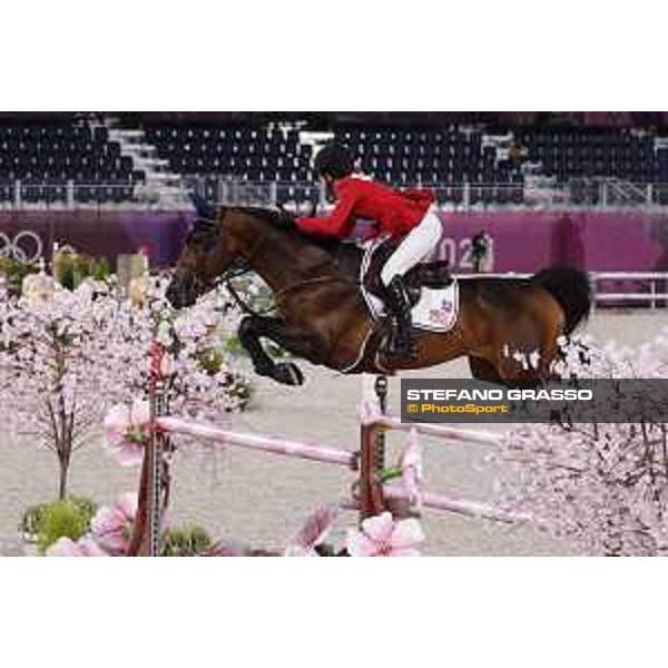 Tokyo 2020 Olympic Games - Show Jumping Team 1st Qualifier - Jessica Springsteen on Don Juan van de Donkhoeve Tokyo, Equestrian Park - 07 August 2021 Ph. Stefano Grasso