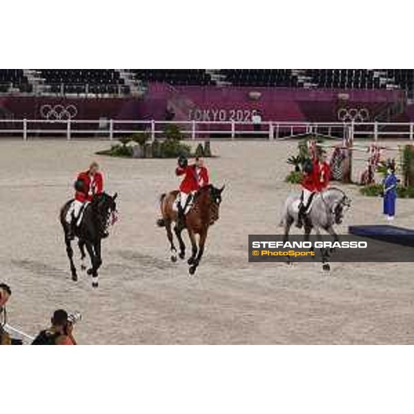 Tokyo 2020 Olympic Games - Show Jumping Team 1st Qualifier - Team Belgium: Pieter Devos, Jerome Guery, Gregory Wathelet - Bronze Medal Tokyo, Equestrian Park - 07 August 2021 Ph. Stefano Grasso