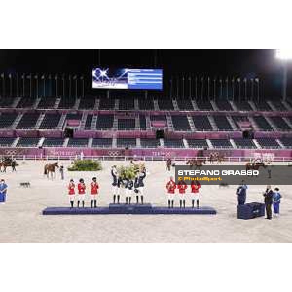 Tokyo 2020 Olympic Games - Show Jumping Team 1st Qualifier - The podium: 1st Sweden, 2nd USA, 3rd Belgium Tokyo, Equestrian Park - 07 August 2021 Ph. Stefano Grasso