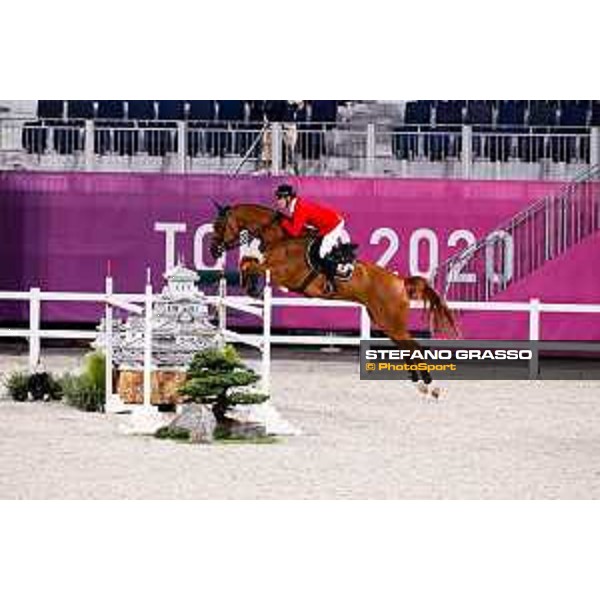 Tokyo 2020 Olympic Games - Show Jumping Team 1st Qualifier - Daisuke Fukushima on Chanyon Tokyo, Equestrian Park - 06 August 2021 Ph. Stefano Grasso