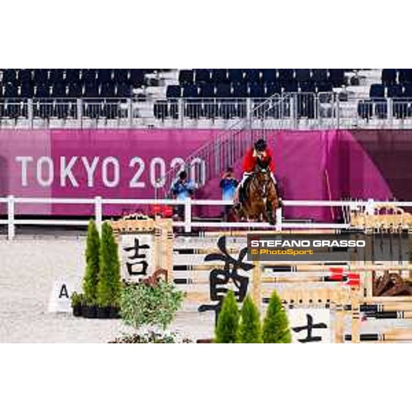 Tokyo 2020 Olympic Games - Show Jumping Team 1st Qualifier - Daisuke Fukushima on Chanyon Tokyo, Equestrian Park - 06 August 2021 Ph. Stefano Grasso