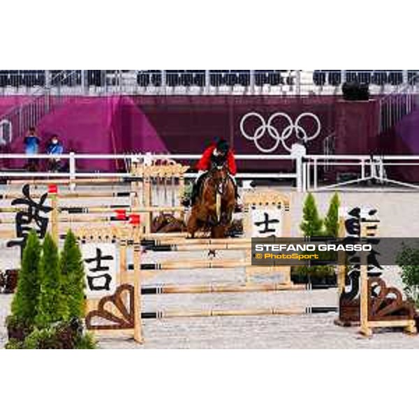 Tokyo 2020 Olympic Games - Show Jumping Team 1st Qualifier - Daisuke Fukushima on Chanyon Tokyo, Equestrian Park - 06 August 2021 Ph. Stefano Grasso