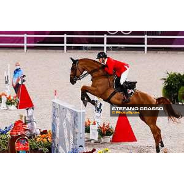 Tokyo 2020 Olympic Games - Show Jumping Team 1st Qualifier - Daisuke Fukushima on Chanyon Tokyo, Equestrian Park - 06 August 2021 Ph. Stefano Grasso