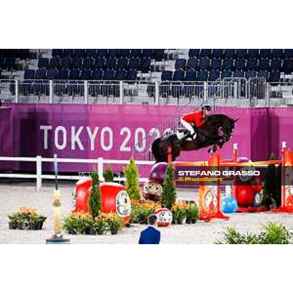 Tokyo 2020 Olympic Games - Show Jumping Team 1st Qualifier - Jerome Guery on Quel Homme de Hus Tokyo, Equestrian Park - 06 August 2021 Ph. Stefano Grasso
