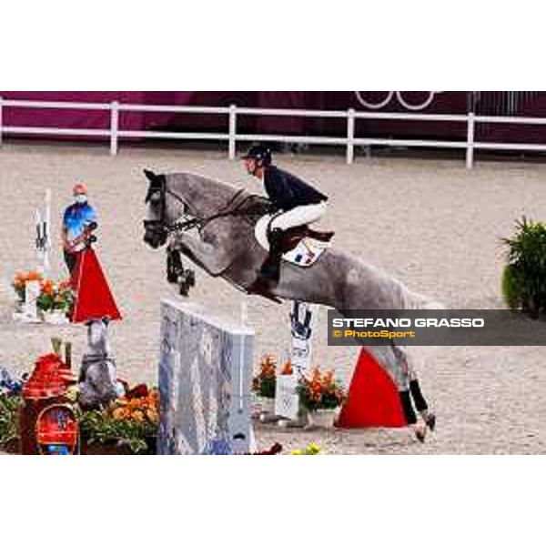 Tokyo 2020 Olympic Games - Show Jumping Team 1st Qualifier - Mathieu Billot on Quel Filou 13 Tokyo, Equestrian Park - 06 August 2021 Ph. Stefano Grasso