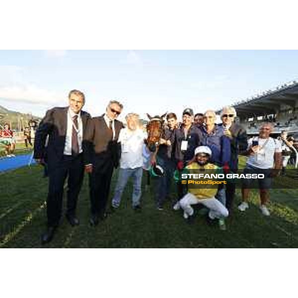 Eric Raffin and Face Time Bourbon wins the 72° Gran Premio Lotteria Napoli - Agnano, 3 October 2021 Ph. Stefano Grasso/Ippodromi Partenopei