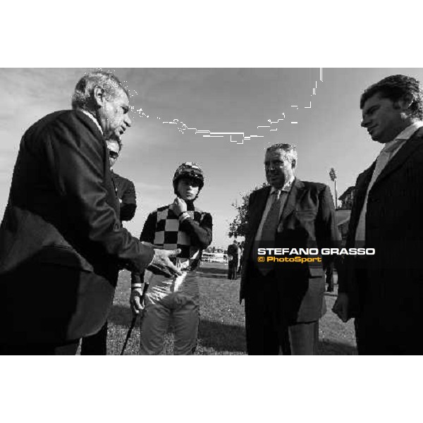 Umberto Rispoli with Alduino, Giuseppe and Stefano Botti Milano San Siro, 11th oct. 2009 ph. Stefano Grasso
