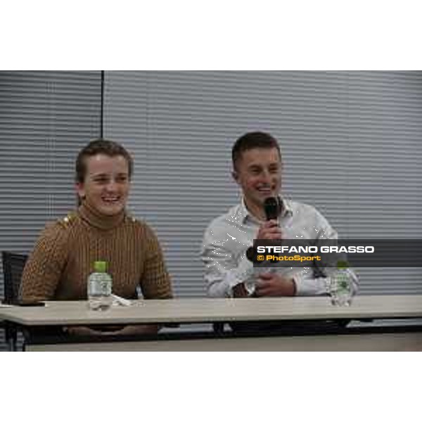 Japan Cup of Tokyo - - Tokyo, JRA Head Quarter Hollie Doyle and Tom Marquand meet the International Press - 25 November 2022 - ph.Stefano Grasso/Longines/Japan Cup