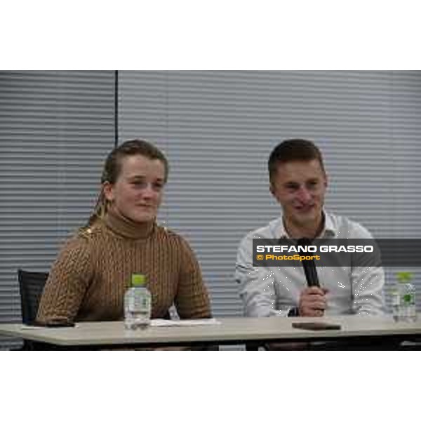 Japan Cup of Tokyo - - Tokyo, JRA Head Quarter Hollie Doyle and Tom Marquand meet the International Press - 25 November 2022 - ph.Stefano Grasso/Longines/Japan Cup