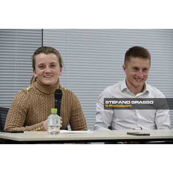 Japan Cup of Tokyo - - Tokyo, JRA Head Quarter Hollie Doyle and Tom Marquand meet the International Press - 25 November 2022 - ph.Stefano Grasso/Longines/Japan Cup