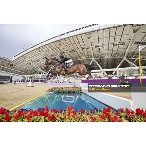 CHI AL SHAQAB 2023 - Doha, Al Shaqab 27/02/23 - ph.Stefano Grasso/CHI AL SHAQAB - Omar Abdul Aziz Al Marzooqi UAE Dalida van de Zuuthoeve_CSIO4 Al Shaqab_20230227_01SG9892.JPG