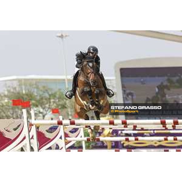 CHI AL SHAQAB 2023 - Doha, Al Shaqab 27/02/23 - ph.Stefano Grasso/CHI AL SHAQAB - Omar Abdul Aziz Al Marzooqi UAE Dalida van de Zuuthoeve_CSIO4 Al Shaqab_20230227_STEG5748.JPG