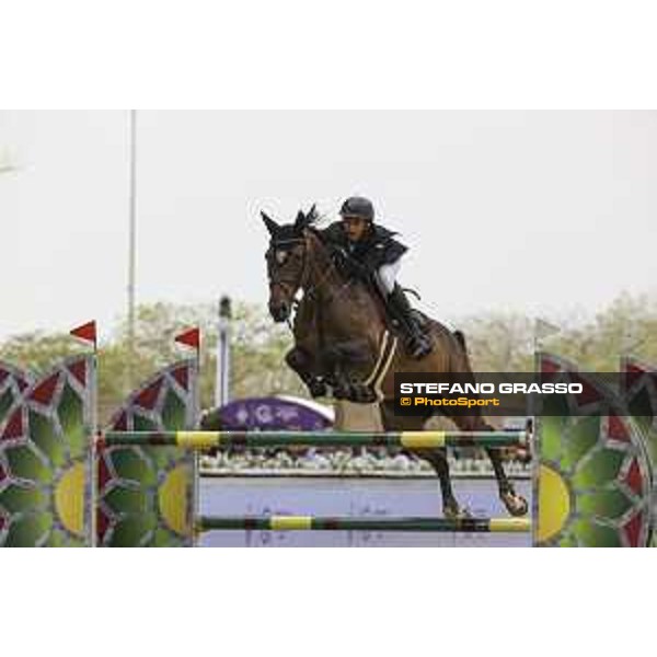 CHI AL SHAQAB 2023 - Doha, Al Shaqab 27/02/23 - ph.Stefano Grasso/CHI AL SHAQAB - Omar Abdul Aziz Al Marzooqi UAE Dalida van de Zuuthoeve_CSIO4 Al Shaqab_20230227_STEG5762.JPG