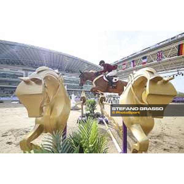 CHI AL SHAQAB 2023 - Doha, Al Shaqab 27/02/23 - ph.Stefano Grasso/CHI AL SHAQAB - Hamad Nasser Al Qadi QAT Sirocco_CSIO4 Al Shaqab_20230227_01SG0047.JPG