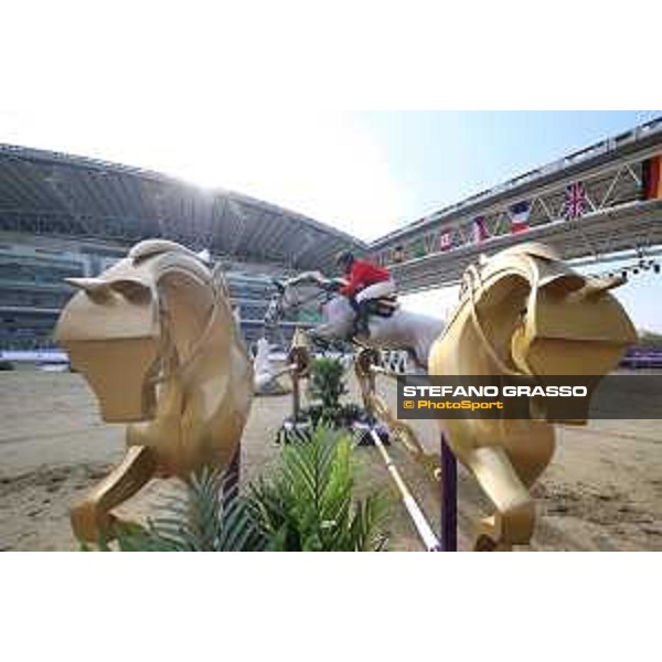 CHI AL SHAQAB 2023 - Doha, Al Shaqab 27/02/23 - ph.Stefano Grasso/CHI AL SHAQAB - Ibrahim Hani Bisharat JOR Happyness_CSIO4 Al Shaqab_20230227_01SG0168.JPG