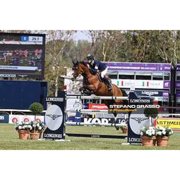 FEI Jumping European Championship - Milano, Milano San Siro racecourse - 3 September 2023 - ph.Stefano Grasso von Eckermann Henrik from SWE riding Iliana